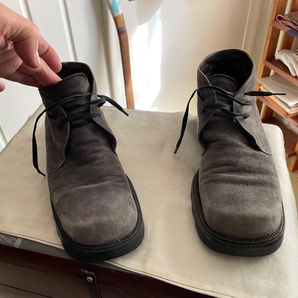 Materia Prima by Goffredo Fantini blue suede shoes - Picture 3 of 7